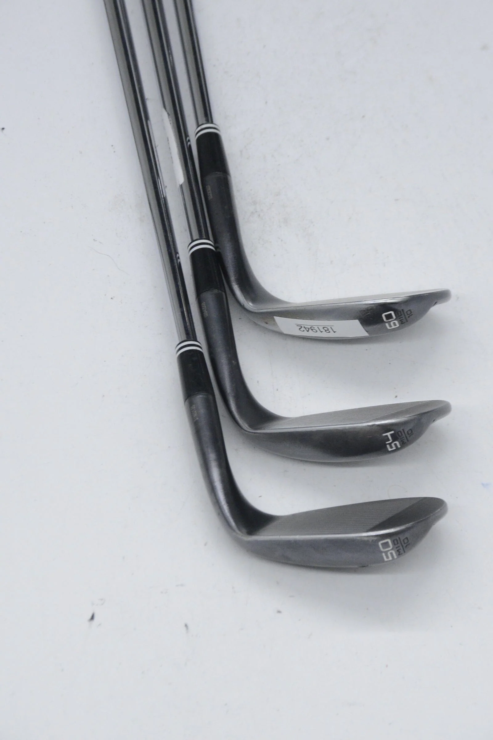 Lefty Cleveland RTX 6 ZipCore Black Satin 50, 54, 60 Degree Wedge Set S Flex - Image 4