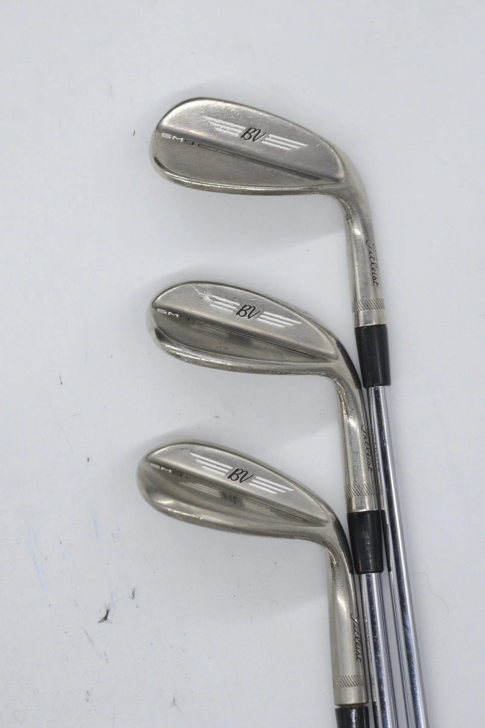 Titleist Vokey SM9 Brushed Steel 50, 54, 60 Degree Wedge Set S Flex